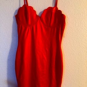 Sexy red mini dress!